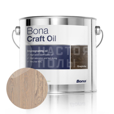 Паркетное масло цветное Bona Craft Oil Ясень (2.5л)