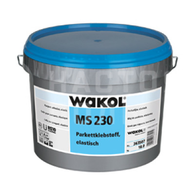 Паркетный клей Wakol MS 230 1-компонентный силановый (18 кг)
