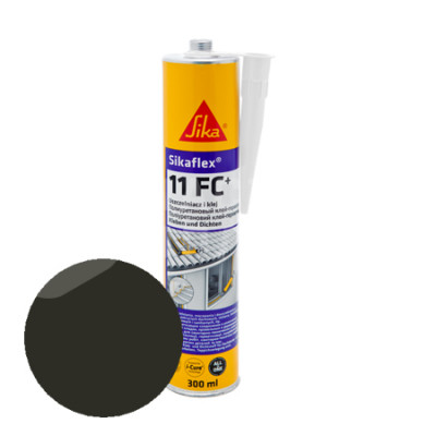 Универсальный цветной клей-герметик 89443 Sikaflex 11FC+ (i-Сure) черный (300 мл.)
