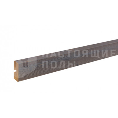 Планкен фасадная доска Thermory Термососна Vivid Темное Серебро C7J брашированная, 3600*65*20 мм