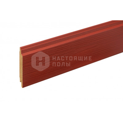 Планкен фасадная доска Thermory Термоель Красный RAL3009 C26 брашированная, 3900*141*19 мм