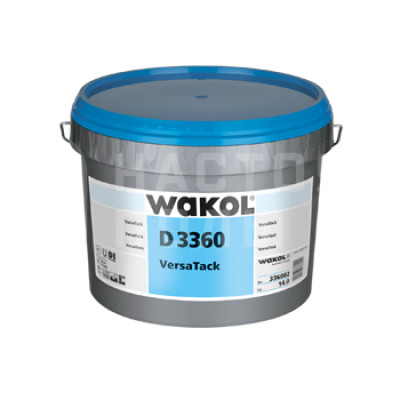 Клей для ПВХ Wakol D 3360 VersaTack универсальный дисперсионный (14 кг)
