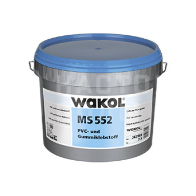 Клей для ПВХ покрытий Wakol MS 552 на основе ms-полимеров (7.5кг)