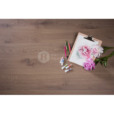 Паркетная доска Coswick Авторская коллекция 1133-7567 Дуб Серый Шпинель Черектер шелковое масло ультраматовое, 2100*190*15 мм