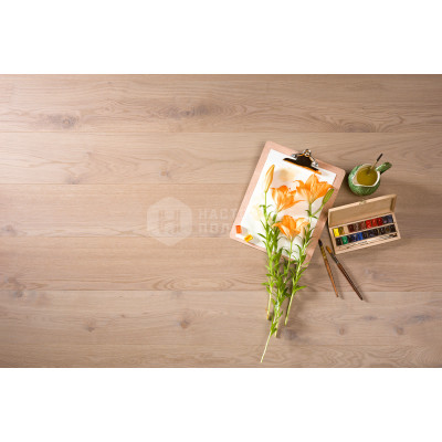 Паркетная доска Coswick Авторская коллекция 1133-7531 Дуб Титановый Буфф Черектер шелковое масло ультраматовое, 2100*190*15 мм