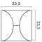 Стеновая панель Orac Decor W107 Circle, 333*333*29 мм