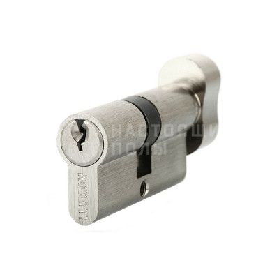 Цилиндр Morelli 60CK SN ключ-вертушка, белый никель