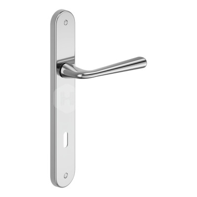 Дверная ручка на планке с отверстием под ключ буратино dnd Link 650P OC