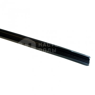 Резиновая вставка Lunawood для террасной доски 200*42 мм, черная, 100 м
