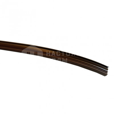 Резиновая вставка Lunawood для террасной доски 200*42 мм, коричневая, 100 м