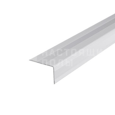 Алюминиевый Г-образцый молдинг Lunawood, серый, 4000*42*26 мм