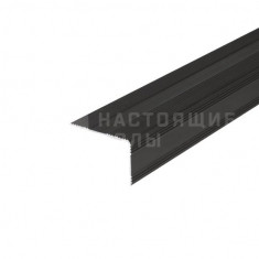 Алюминиевый Г-образцый молдинг, черный, 4000*42*26 мм