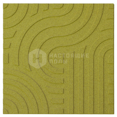 Декоративные панели Muratto Organic Blocks Wave MUOBWAV05 Olive, 503*502*7 мм