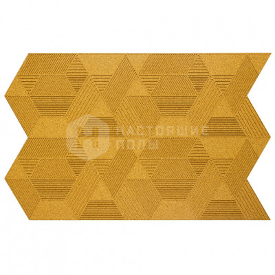 Декоративные панели Muratto Organic Blocks Geometric MUOBGEO03 Yellow, 630*396*7 мм