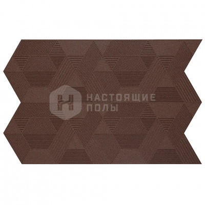 Декоративные панели Muratto Organic Blocks Geometric MUOBGEO08 Aubergine, 630*396*7 мм