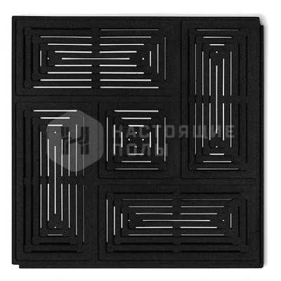 Декоративные акустические панели Muratto Acoustic Panels Buzzer MUACBBL09 Black, 502*502*30 мм