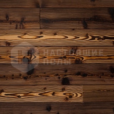 Лиственница натур Vesuv обожженная брашированная под маслом, 4000*1000*19 мм
