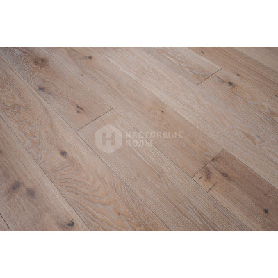 Инженерная доска Legend Дуб Белое масло Character брашированный однополосный под маслом, 1400-2800*300*16 мм