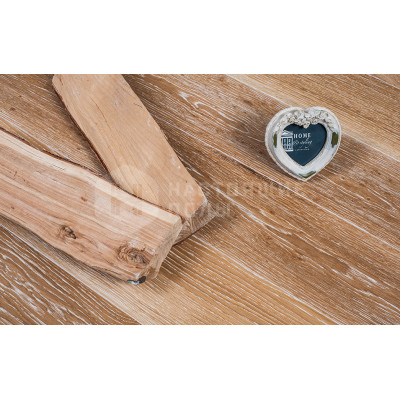 Инженерная доска Legend Дуб Белое кружево Character однополосный под лаком, 1400-2800*300*16 мм