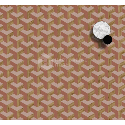 ПВХ плитка клеевая Moduleo Moods 290 Mesh 46533 Пустынная Крайола + 46562 Пустынная Крайола + 58346 Дуб Сьерра