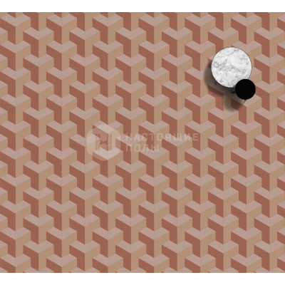 ПВХ плитка клеевая Moduleo Moods 291 Mesh 46454 Пустынная Крайола + 46533 Пустынная Крайола + 46562 Пустынная Крайола