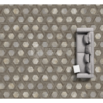 ПВХ плитка клеевая Moduleo Moods 285 Wicker 22937 Дуб Блэкджек + 46244 Облачный камень