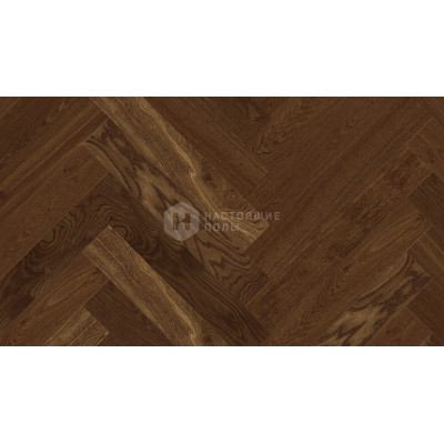 Паркет английская елочка Weitzer Parkett WP 475 64967 Дуб Мореный натур брашированный, масло ProVital, 750*125*12.2 мм