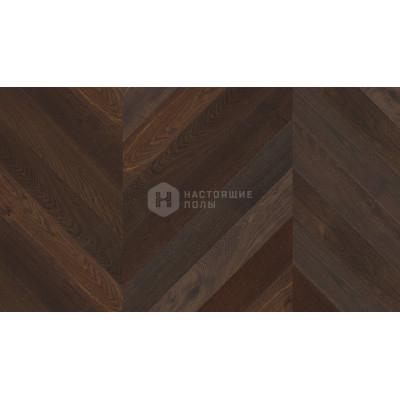 Паркет французская елочка Weitzer Parkett Diele 1000 69196 Дуб Мореный Натур брашированный, натуральное масло ProVital, 1000*125*9.3 мм