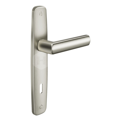 Дверная ручка на планке с отверстием под ключ буратино dnd Vita VI10P PVX