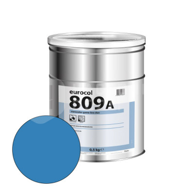 Краска для разметки спортивных полов Forbo 809-А Eurocolor Game Line Duo голубой (RAL 5012) 0.5 кг