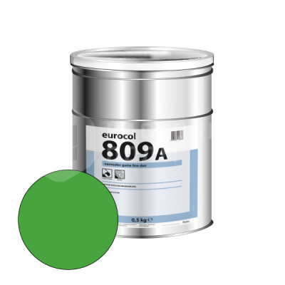 Краска для разметки спортивных полов Forbo 809-А Eurocolor Game Line Duo зеленый (RAL 6018) 0.5 кг