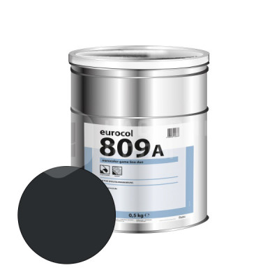 Краска для разметки спортивных полов Forbo 809-А Eurocolor Game Line Duo черный (RAL 9017) 0.5 кг