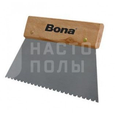 Зубчатый шпатель для паркетного клея Bona 1000 G