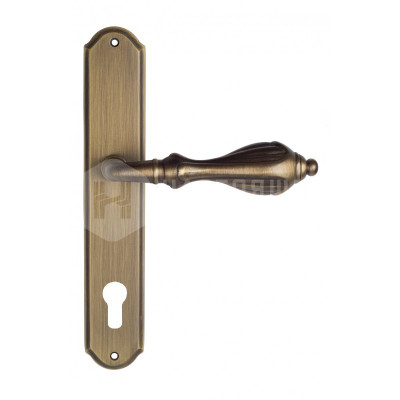 Дверная ручка на планке Venezia Anafesto VNZ838 PL02 бронза матовая