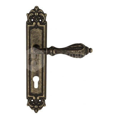 Дверная ручка на планке Venezia Anafesto VNZ840 PL96 бронза античная