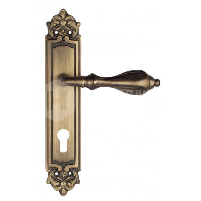 Дверная ручка на планке Venezia Anafesto VNZ841 PL96 бронза матовая