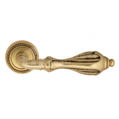 Дверная ручка Venezia Anafesto VNZ872 D3 французское золото + коричневый