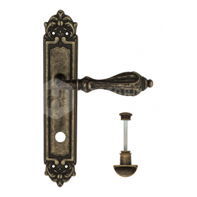 Дверная ручка на планке Venezia Anafesto VNZ882 PL96 бронза античная