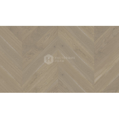 Паркет французская елочка Weitzer Parkett WP 475 63769 Дуб устрица натур брашированный, масло ProVital, 750*125*12.2 мм