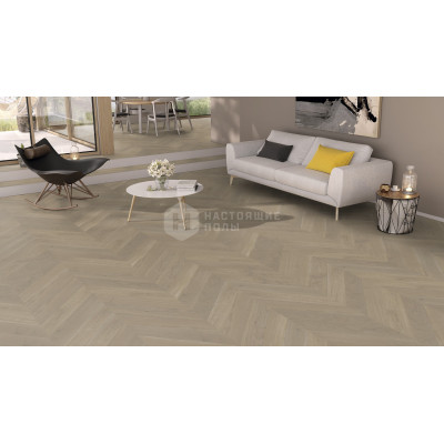 Паркет французская елочка Weitzer Parkett WP 475 63776 Дуб устрица натур брашированный, масло ProVital, 750*125*12.2 мм