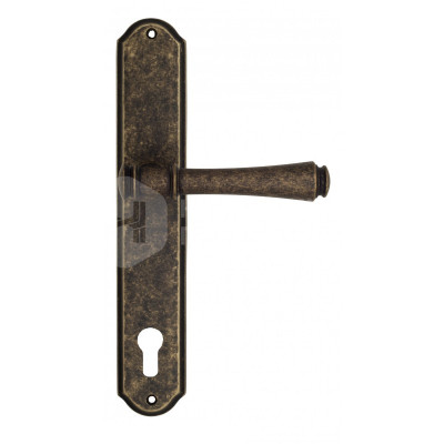 Дверная ручка на планке Venezia Callisto VNZ1502 PL02 бронза античная