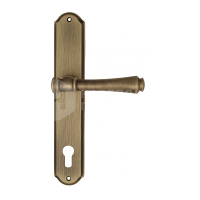 Дверная ручка на планке Venezia Callisto VNZ1496 PL02 бронза матовая