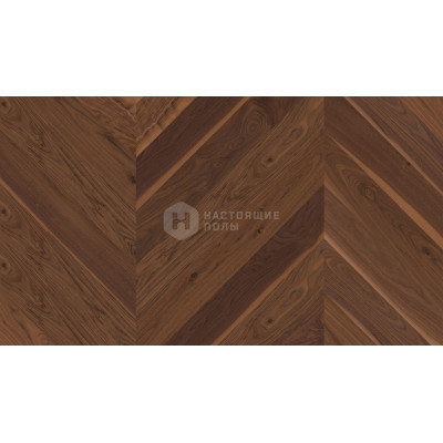 Паркет французская елочка Weitzer Parkett WP 4100 Орех пропареный, масло ProVital, 1000*125*11 мм