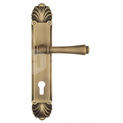 Дверная ручка на планке Venezia Callisto VNZ3352 PL87 бронза матовая