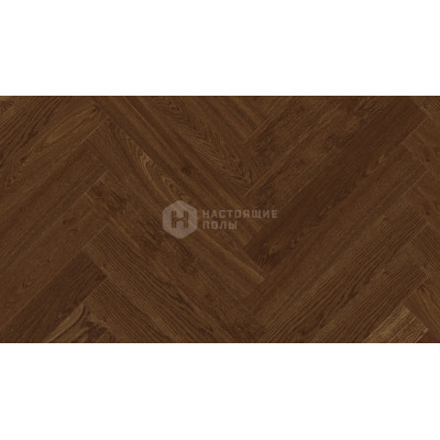 Паркет английская елочка Weitzer Parkett WP 4100 Дуб Мореный брашированный, масло воск ProActive+, 1000*125*11 мм