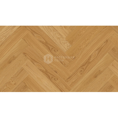 Паркет английская елочка Weitzer Parkett WP 4100 Дуб натур брашированный, масло воск ProActive+, 1000*125*11 мм