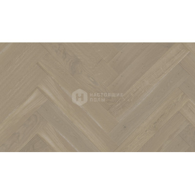 Паркет английская елочка Weitzer Parkett WP 4100 Дуб устрица натурель брашированный, масло воск ProActive+, 1000*125*11 мм