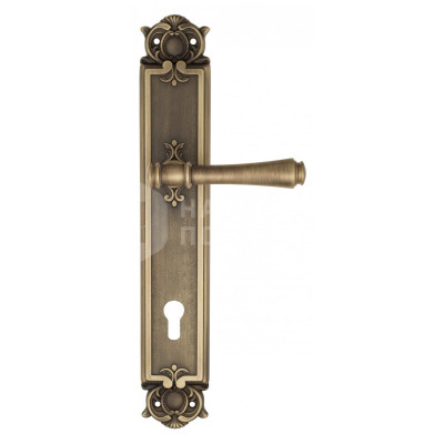Дверная ручка на планке Venezia Callisto VNZ1562 PL97 бронза матовая