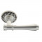 Дверная ручка Venezia Callisto VNZ3230 D4 натуральное серебро + черный
