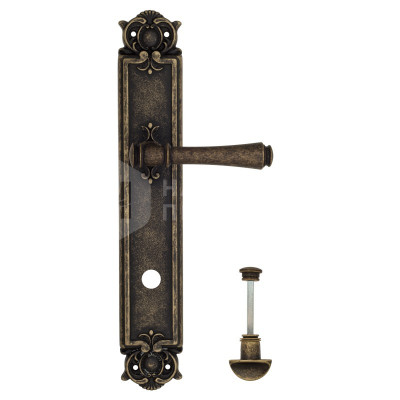 Дверная ручка на планке Venezia Callisto VNZ1567 PL97 бронза античная